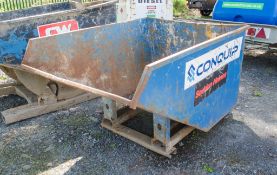 Steel fork lift tipping skip CW77082