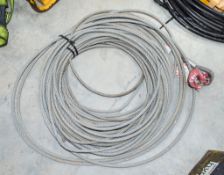 Wire rope and hook