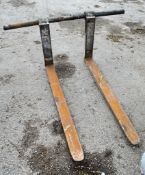 Pair of forks to suit telescopic handler
