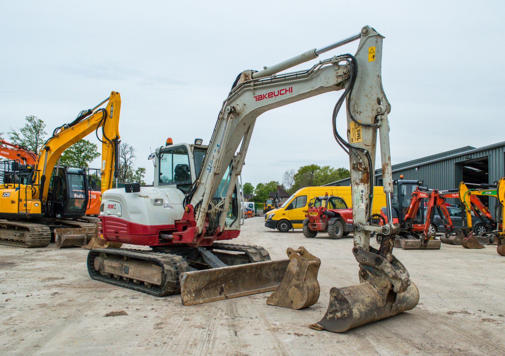 Takeuchi TB290 8.5 tonne rubber tracked excavator Year: 2016 S/N: 200438 Recorded Hours: 6945 Air - Image 2 of 23