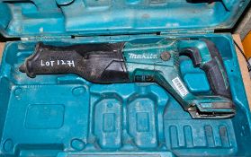 Makita DJR186 18v cordless reciprocating saw c/w carry case ** No battery or charger 19060656