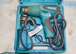 Makita 110v heat gun c/w carry case ** Plug cut off **