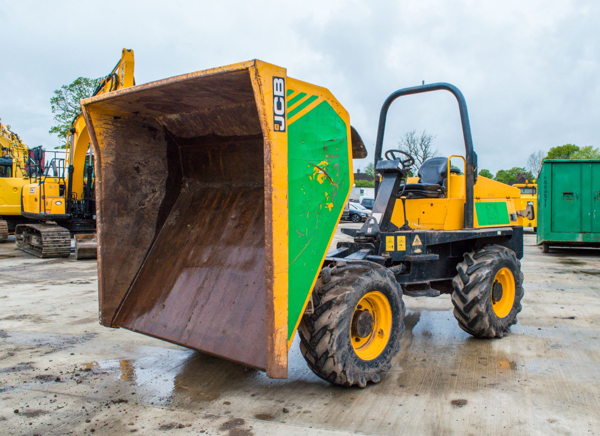 JCB 6T 6 tonne straight skip dumper Year: 2015 - Image 13 of 23