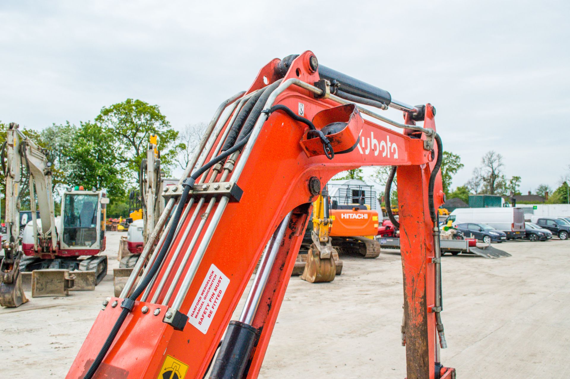 Kubota KX61-3 2.6 tonne rubber tracked excavator Year: 2014 S/N: 80677 Recorded Hours: 3027 piped, - Image 11 of 22