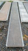 Aluminium staging board approximately 16ft long LL-1432