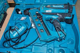 Makita GN900 7.2v cordless nail gun c/w carry case, battery and charger ** 0MAK0854