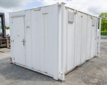 12 ft x 9 ft steel jack leg 2+1 toilet site unit Comprising of: Gents toilet (2 - urinals, 2 -