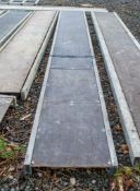 Aluminium staging board approximately 12ft long 1404-0127