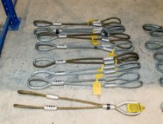 8 - two leg wire lifting ropes