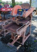 Belle MS521 petrol driven site chop saw Year: 2016 ** Engine parts missing ** BEL-0186