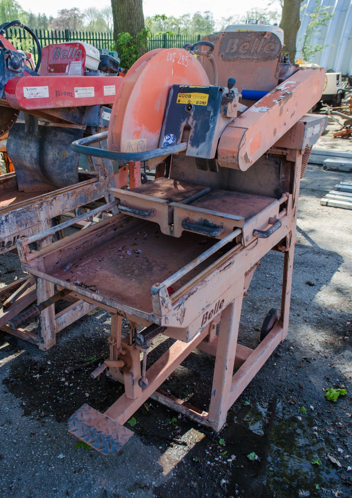 Belle MS521 petrol driven site chop saw Year: 2016 ** Engine parts missing ** BEL-0186