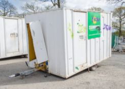 Groundhog 12 ft x 8 ft steel anti vandal mobile welfare unit Comprising of: Canteen, toilet &