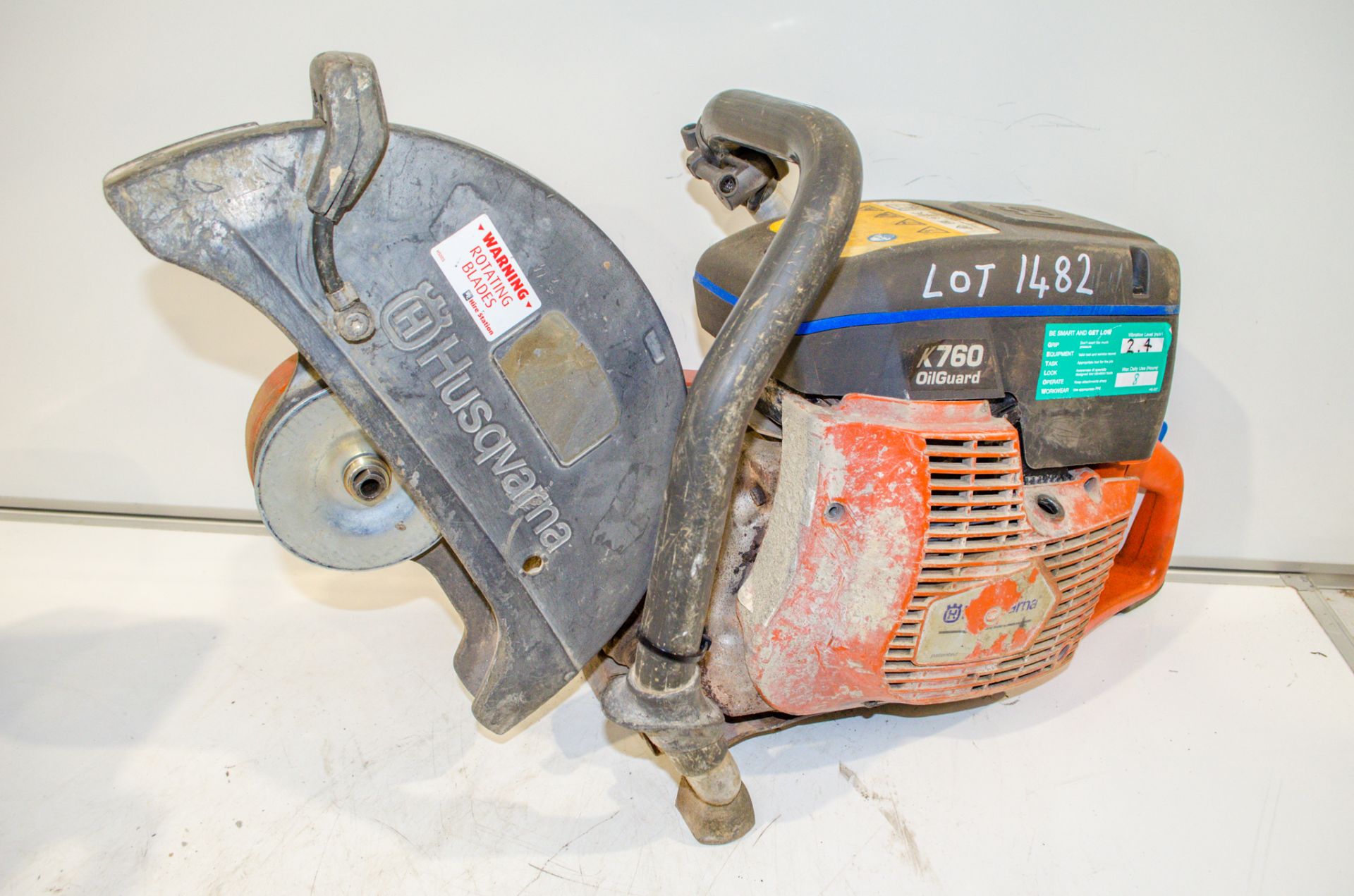 Husqvarna K760 petrol driven cut off saw ** Pull cord missing ** 18050385