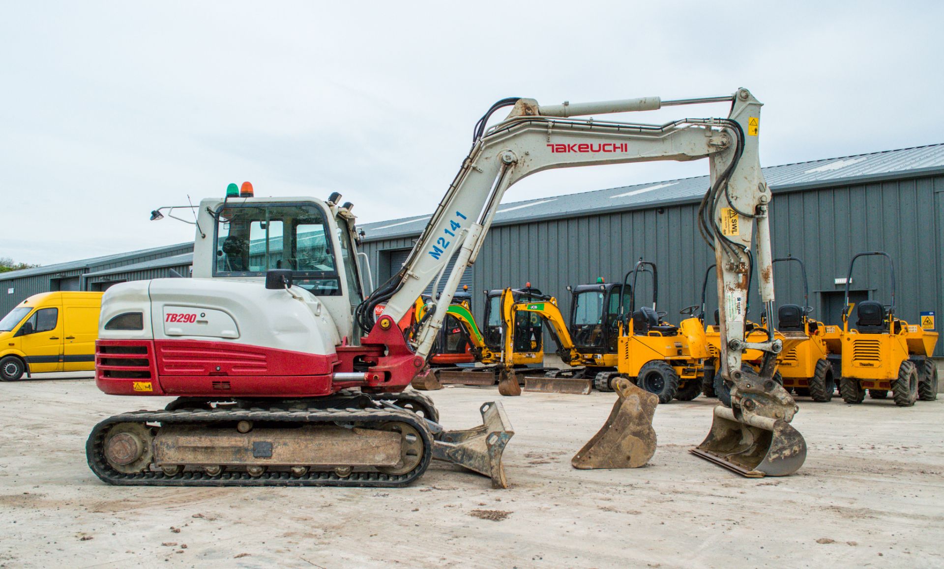 Takeuchi TB290 8.5 tonne rubber tracked excavator Year: 2016 S/N: 200438 Recorded Hours: 6945 Air - Image 8 of 23