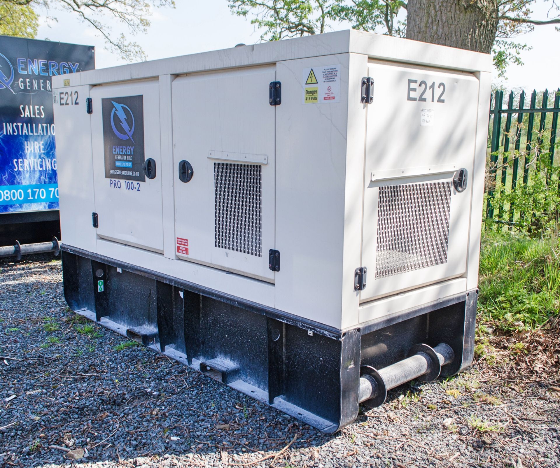 FG Wilson Pro 100-2 100 kva diesel driven generator Year: 2020 S/N: FGWGS976APRK00270 Recorded - Image 4 of 11