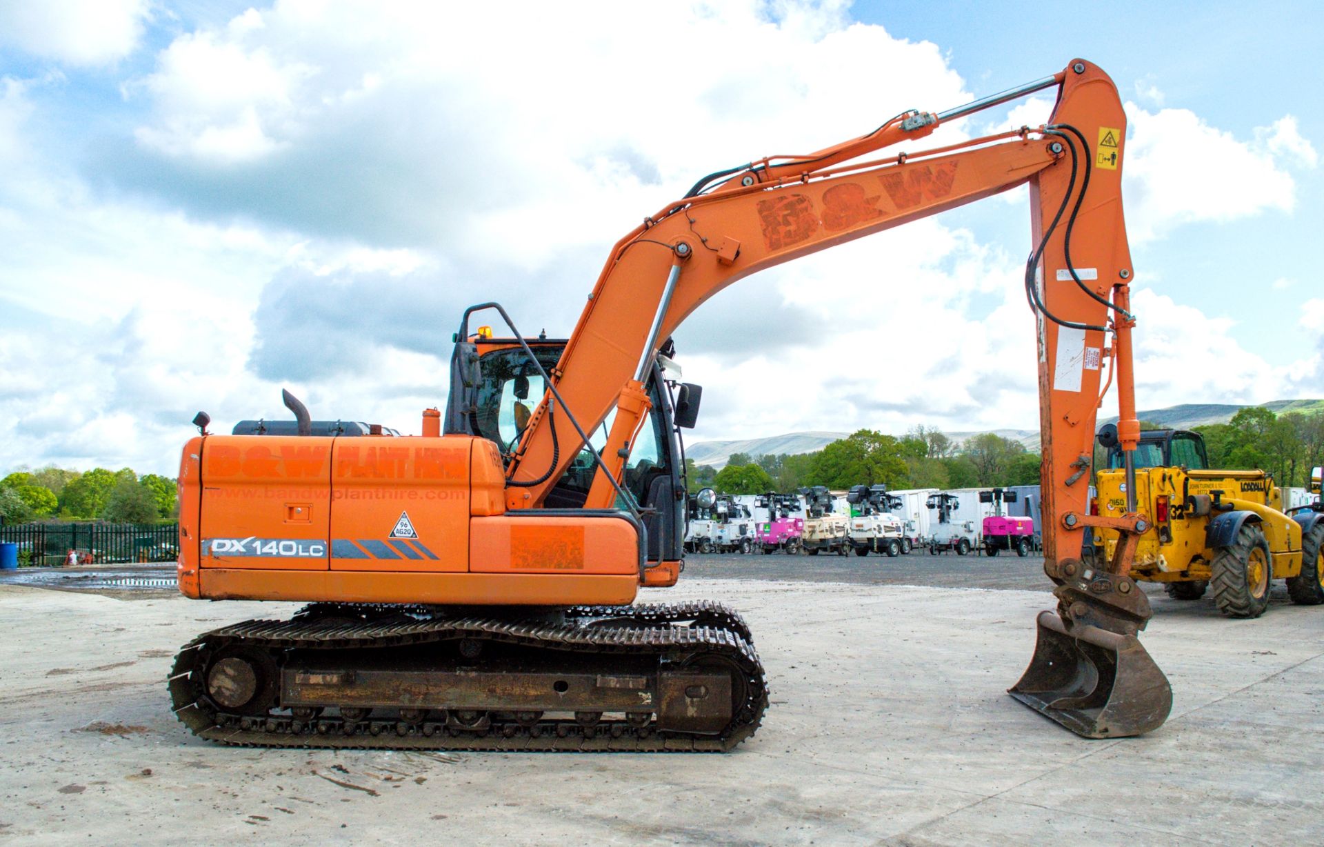 Doosan DX140LC 14 tonne steel tracked excavator Year: 2012 S/N: 50792 Recorded Hours: 88898 (Clock - Image 7 of 22