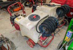 Demon petrol driven pressure washer 23770148 ** No lance & tyre missing **