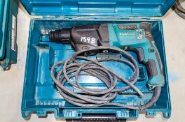 Makita HR2610 110v SDS rotary hammer drill c/w carry case ** Plug cut off ** CW47152