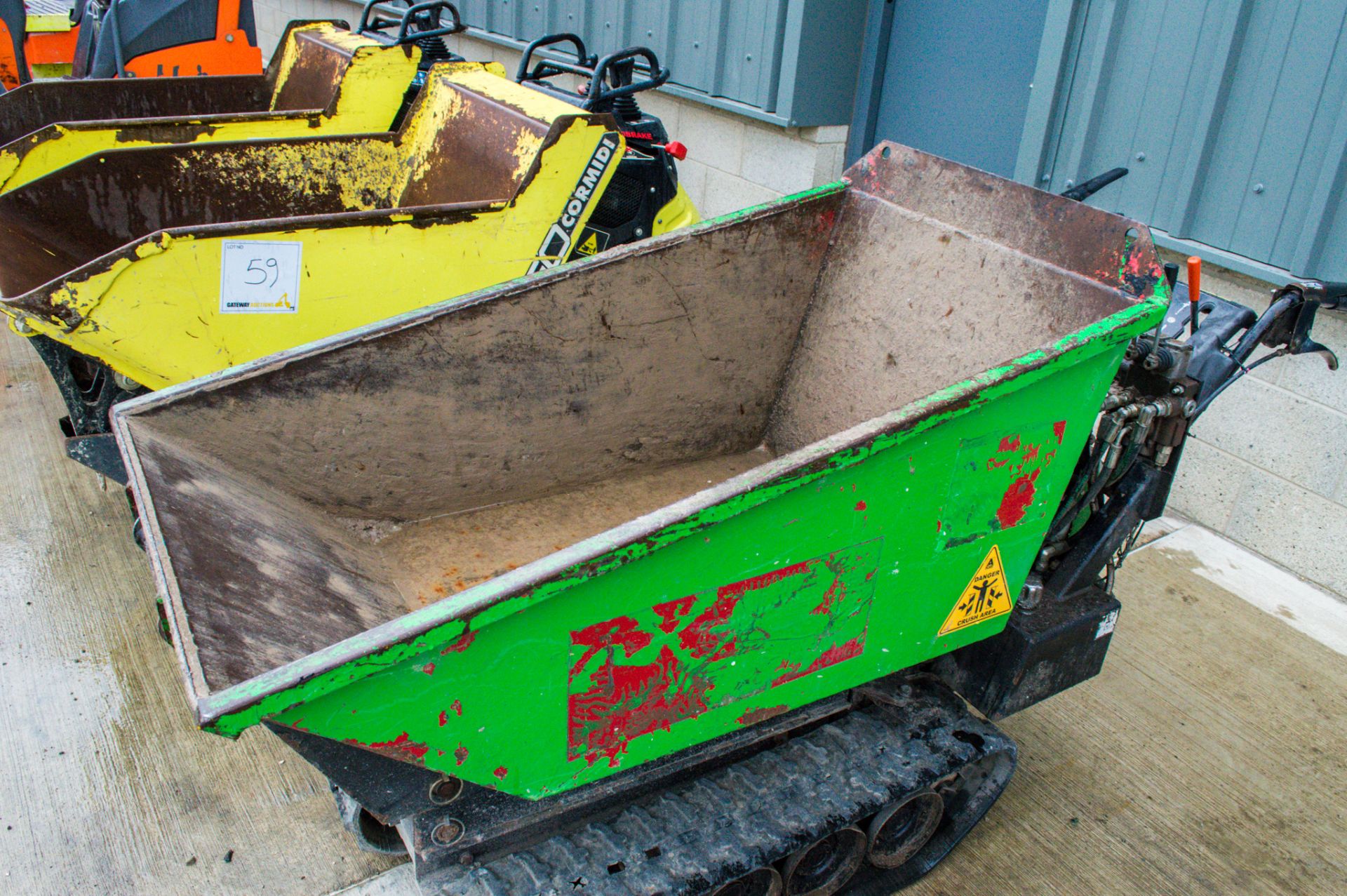 TD500 petrol driven walk behind hi tip rubber tracked dumper A699734 - Image 13 of 16