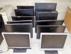 12 - miscellaneous flat screen monitors As photographed