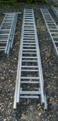 2 stage aluminium ladder 18066177