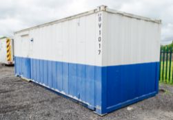 24 ft x 9 ft steel anti vandal office site unit ** open - no keys ** BV1017