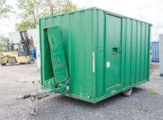 Groundhog 12 ft x 8 ft steel anti vandal mobile welfare site unit Comprising of: canteen area,