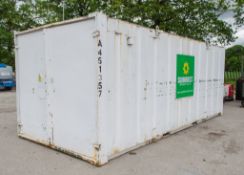 21 ft x 9 ft steel store site unit A451357 ** No keys but open **