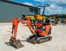 Kubota K008-3 0.8 tonne rubber tracked micro excavator Year: 2013 S/N: H24806 Recorded Hours: 2547