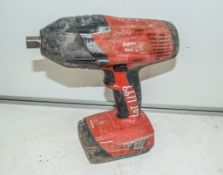 Hilti S1W22T-A 22v cordless 1/2 inch drive impact gun c/w battery ** No charger **