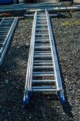 Zarges 3 stage aluminium ladder 3346-0270