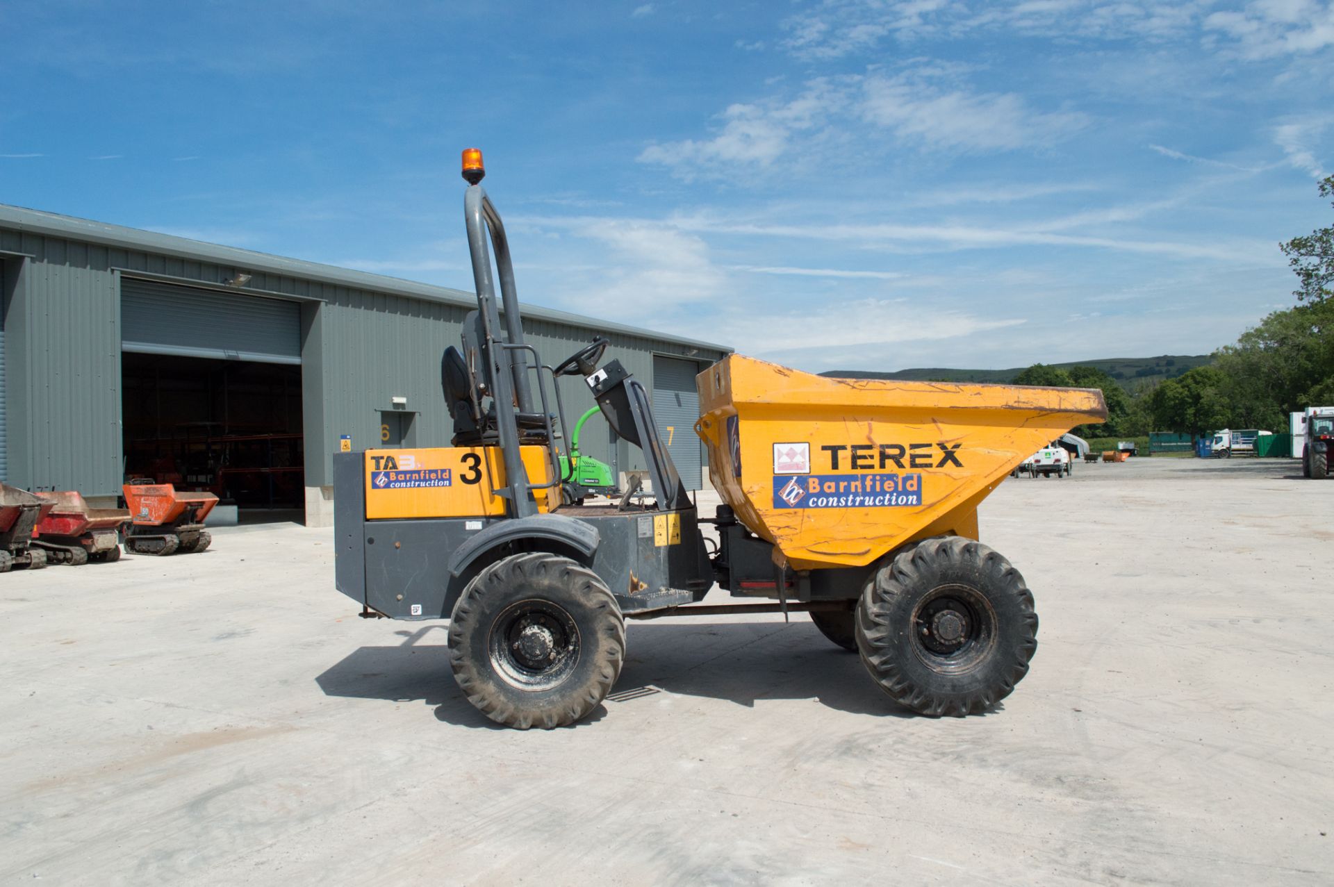 Terex TA3 3 tonne straight skip dumper  Year: 2014 S/N: PC5872 Recorded Hours: 2314 c/w Hydro-static - Image 8 of 20