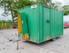 Groundhog 12 ft x 8 ft mobile welfare site unit Comprising of: canteen area, toilet & generator room