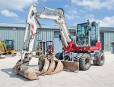 Takeuchi TB295W 9.5 tonne wheeled excavator Year: 2018 S/N: 190300513 Recorded Hours: 6199 blade,