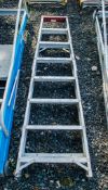 8 tread aluminium step ladder LL-1165