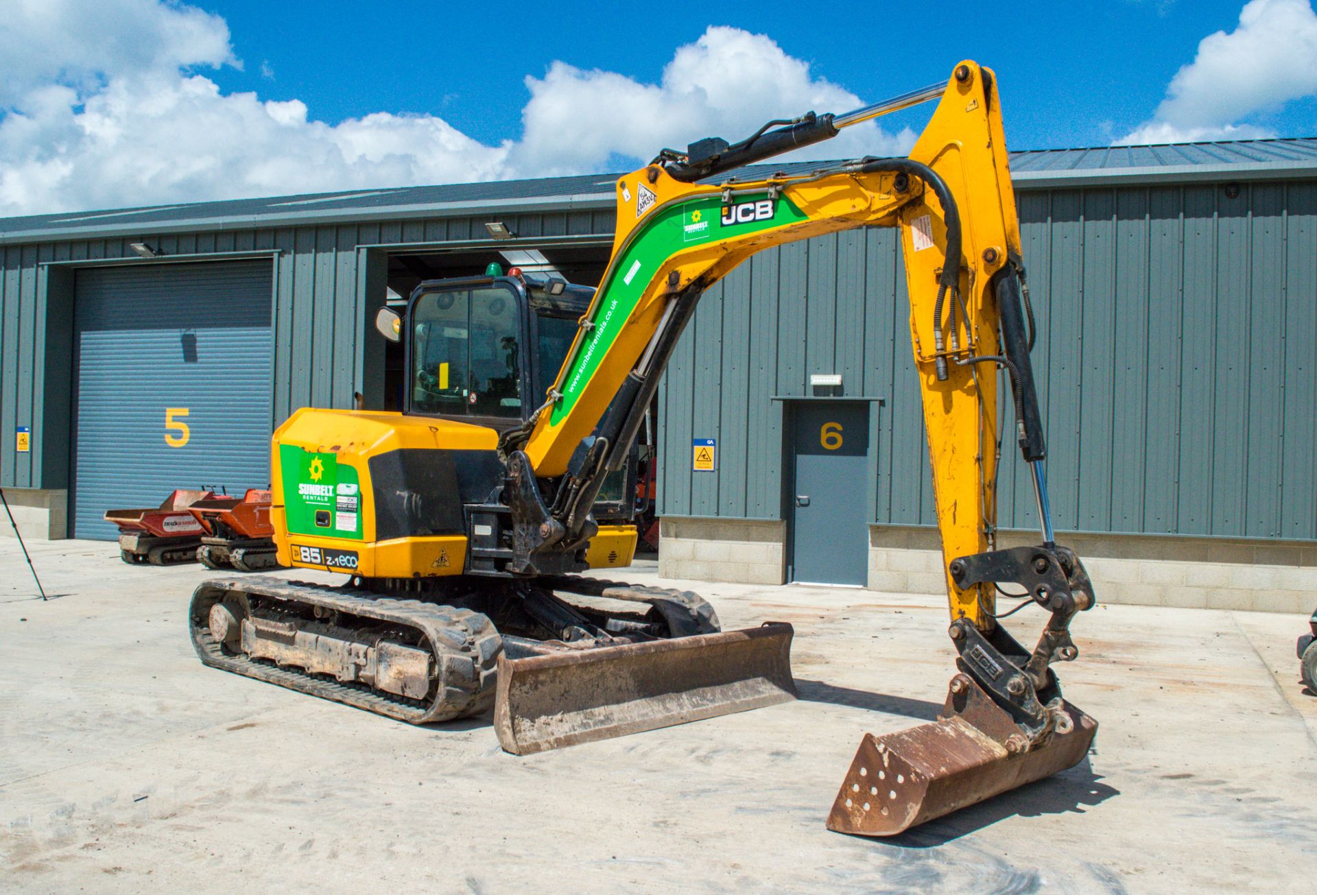 JCB 85Z-1 eco 8.5 tonne rubber tracked midi excavator Year: 2015 S/N: 2249121 Recorded Hours: 3883 - Image 2 of 20