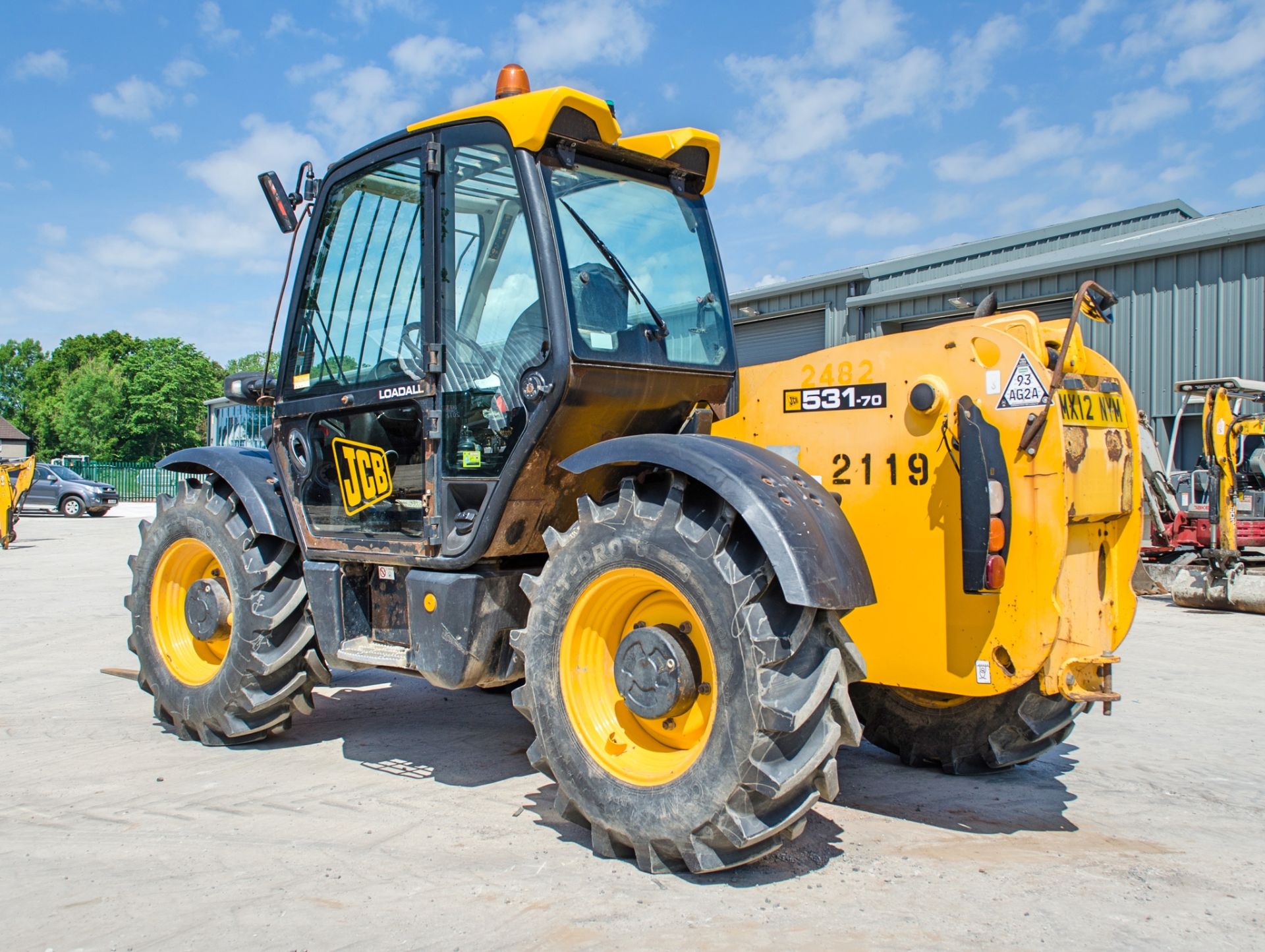 JCB 531-70 7 metre telescopic handler Year: 2012 S/N: 2144865 Recorded Hours: 3257 c/w air - Image 3 of 21