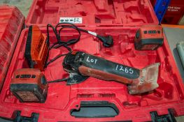 Hilti AG125 A22 22v cordless 125mm angle grinder c/w 2 batteries, charger and carry case A808396