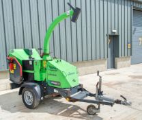 Greenmech Arbotech 130RF petrol driven wood chipper S/N: 170750 Recorded Hours: 975