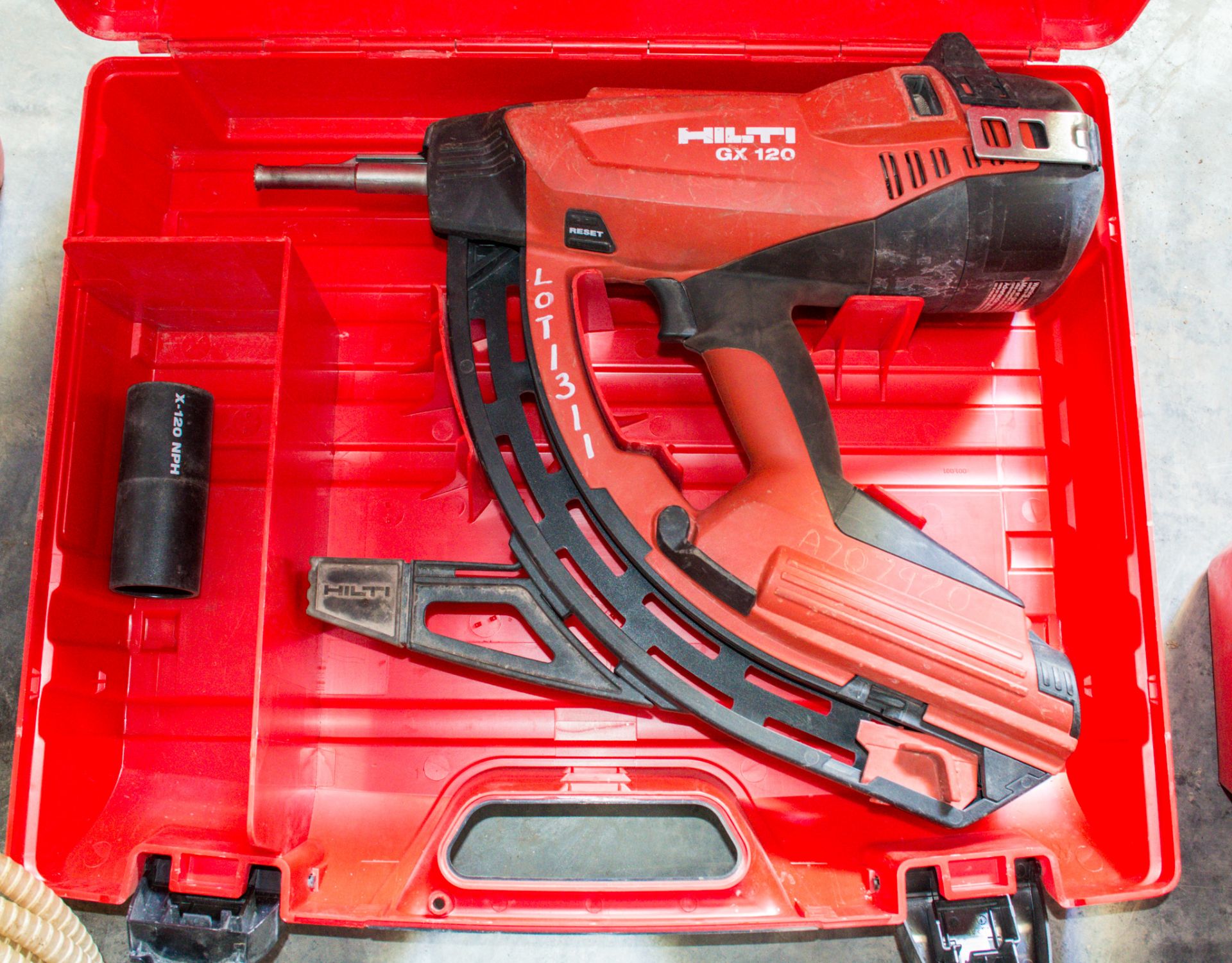 Hilti GX120 nail gun c/w carry case A707920