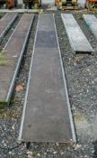 Aluminium staging board approximately 20ft long