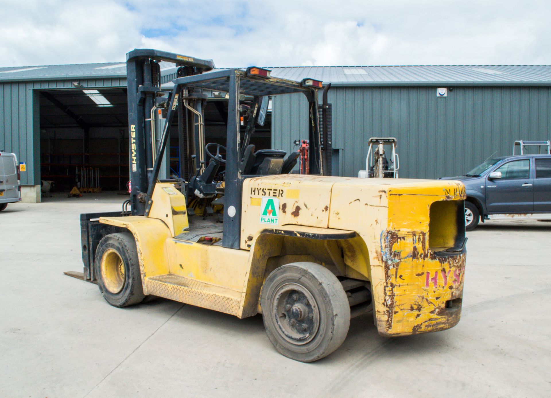 Hyster 7.0 7 tonne diesel driven fork lift truck Year: 2005 S/N:  Recorded Hours: 4370 Side - Image 4 of 18