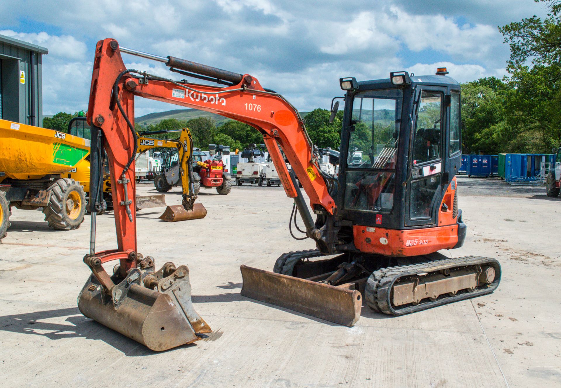 Kubota U35-3a3 3.6 tonne rubber tracked excavator Year: 2012 S/N: WKFRGR0600Z085403 Recorded