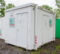 12 ft x 8 ft steel 2 + 1 toilet site unit Comprising of: Gents toilet (2 - cubicles, 2 - urinals & 2