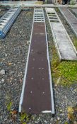 Aluminium staging board approximately 20ft long