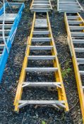 8 tread glass fibre framed step ladder 3327-0612