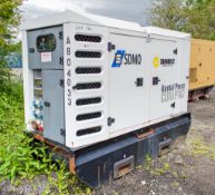 SDMO R110 110 kva diesel driven generator Recorded Hours: 14409 A604033