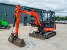 Kubota KX101-3a3 3.5 tonne rubber tracked excavator Year: 2015 S/N: WKFRGS0600Z086894 Recorded