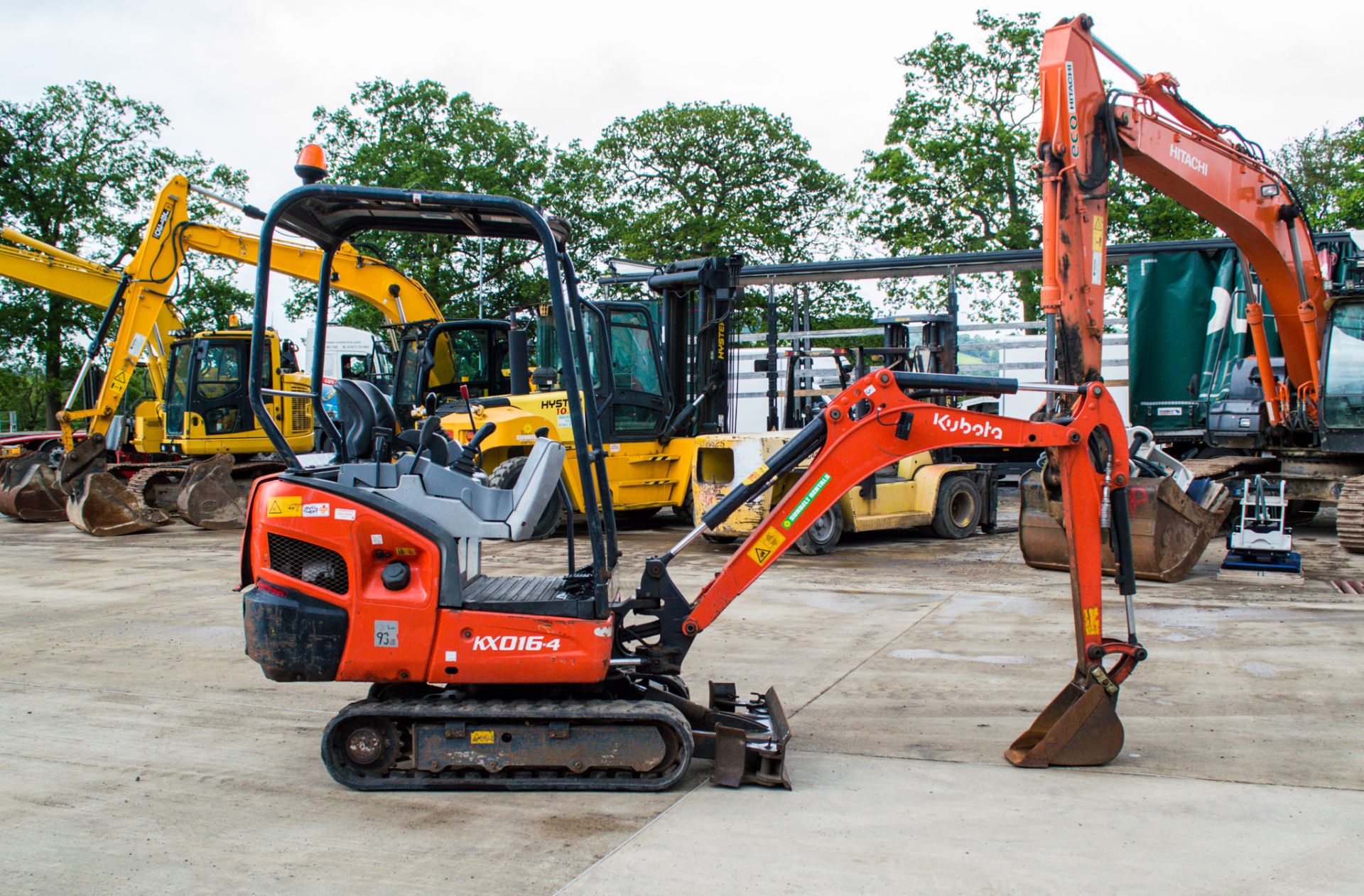 Kubota KX016-4 1.6 tonne rubber tracked mini excavators Year: 2015 S/N: 60130 Recorded Hours: 1477 - Image 7 of 19