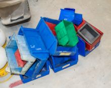 14 - various plastic storage bins